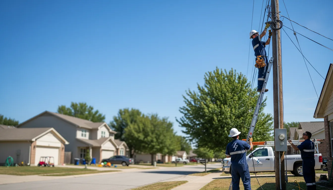Residential electrician providing installation services in Milroy, MN